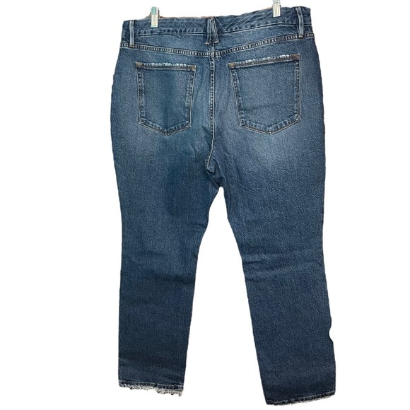 Good American Good Classic Jeans Women's Size 15 Denim Frayed Hem - Picture 5 of 6